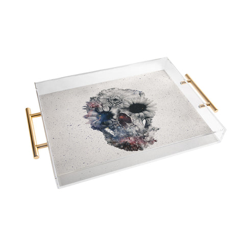 Ali Gulec Floral Skull 2 Acrylic Tray