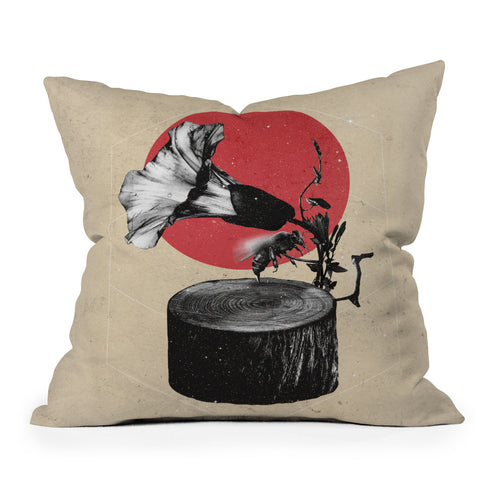Ali Gulec Gramophone Outdoor Throw Pillow