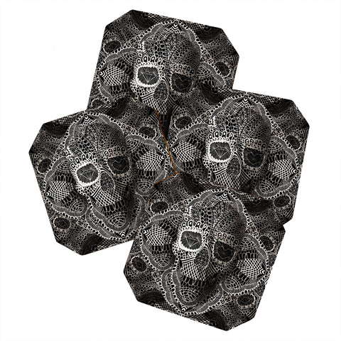 Ali Gulec Lace Skull Coaster Set