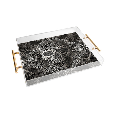 Ali Gulec Lace Skull Acrylic Tray