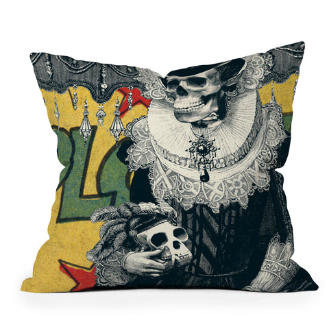 Ali Gulec Lady Outdoor Throw Pillow