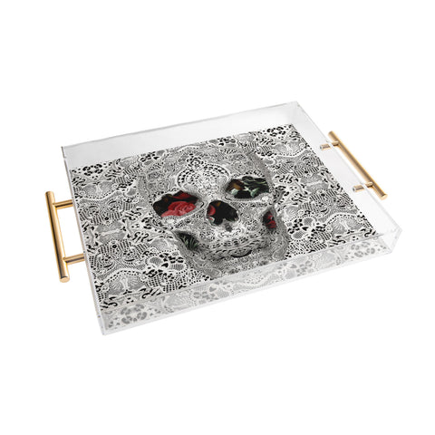 Ali Gulec Light Lace Skull Acrylic Tray