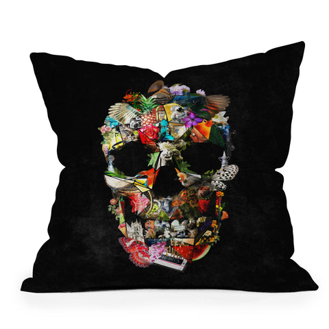 Ali Gulec New Fragile Skull Outdoor Throw Pillow