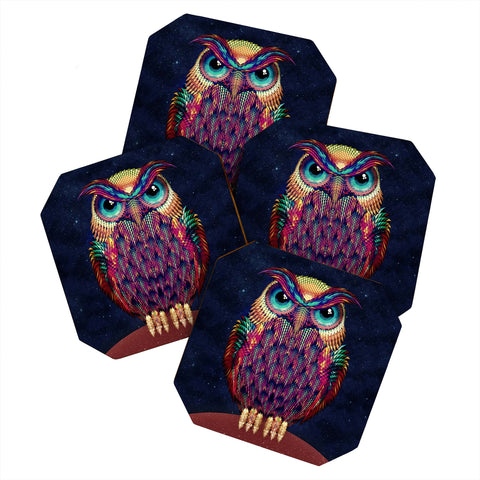 Ali Gulec Owl 2 Coaster Set