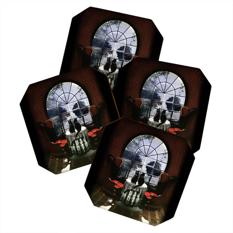 Ali Gulec Room Skull Coaster Set