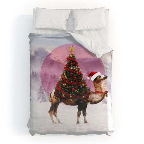 Ali Gulec Santa Camel Duvet Cover