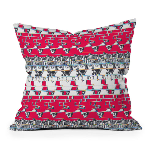Ali Gulec Skeleton Outdoor Throw Pillow