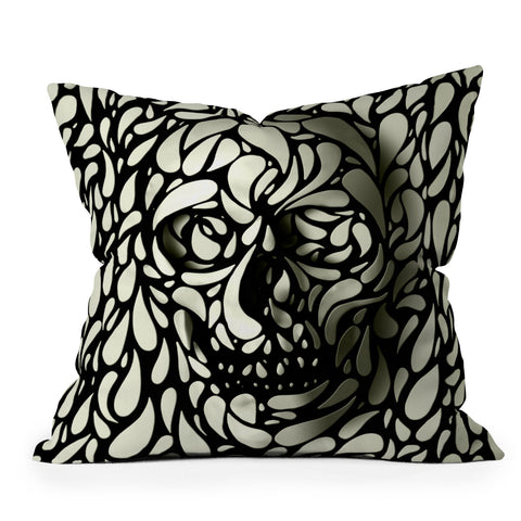 Ali Gulec Skull 4 Outdoor Throw Pillow