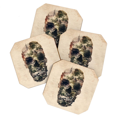 Ali Gulec Skull Town Coaster Set