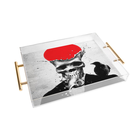 Ali Gulec Splash Skull Acrylic Tray