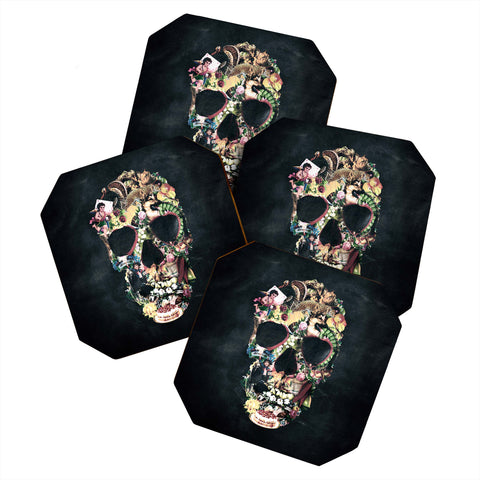 Ali Gulec Vintage Skull Coaster Set