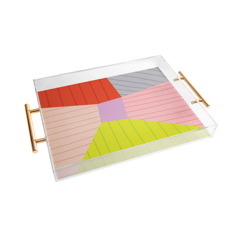 Alice Rebecca Potter Colour Block I Acrylic Tray