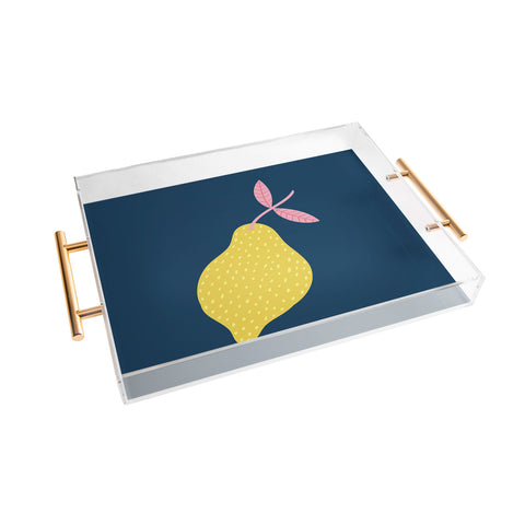 Alice Rebecca Potter Lemon I Acrylic Tray