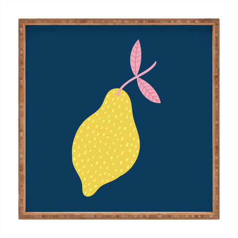 Alice Rebecca Potter Lemon I Square Tray