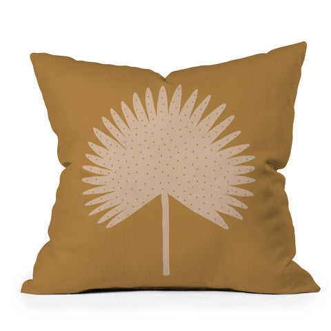 Alice Rebecca Potter Palm Leaf Outdoor Throw Pillow