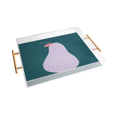 Alice Rebecca Potter Pear Acrylic Tray