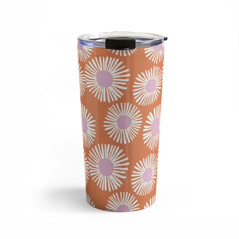 Alice Rebecca Potter Terracotta Daisy Travel Mug