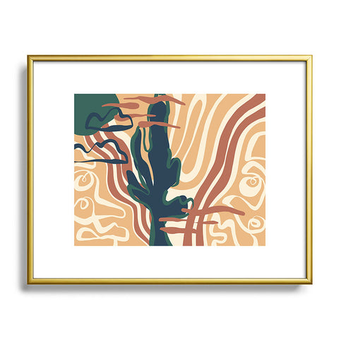 Alilscribble a LIL dessert scene Metal Framed Art Print