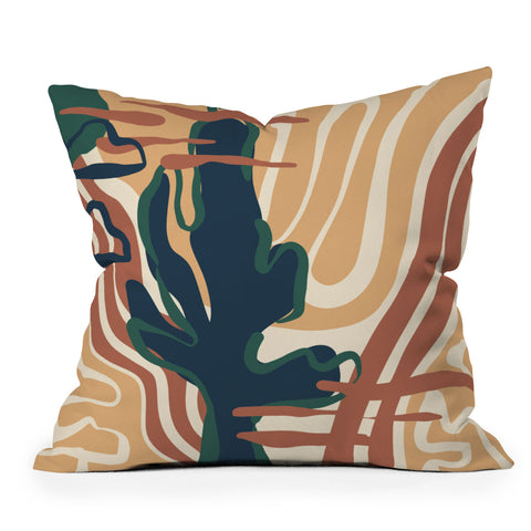 Alilscribble a LIL dessert scene Outdoor Throw Pillow