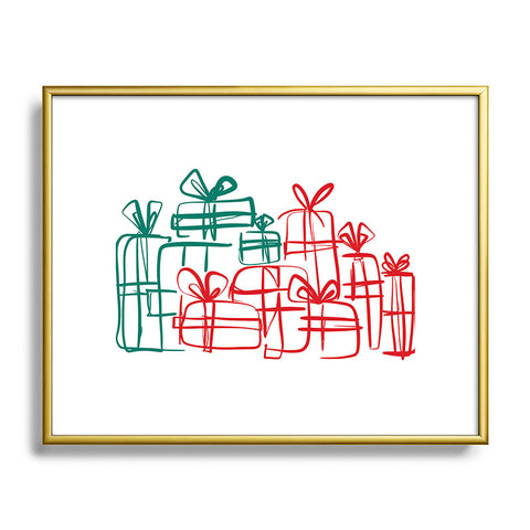 Alilscribble A Present for You Metal Framed Art Print