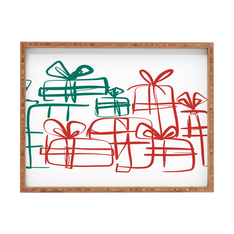 Alilscribble A Present for You Rectangular Tray