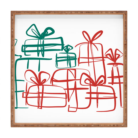 Alilscribble A Present for You Square Tray