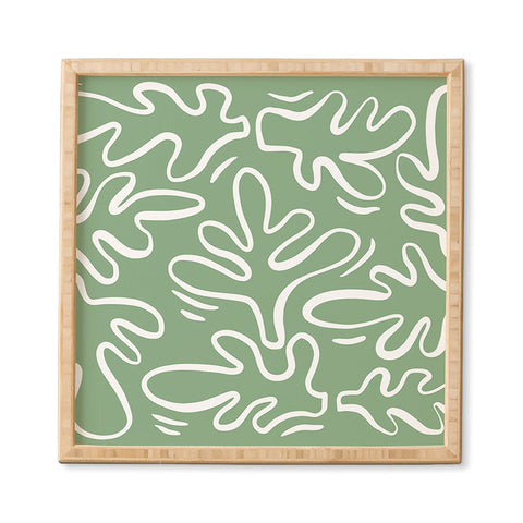 Alilscribble Abstract Greens Framed Wall Art