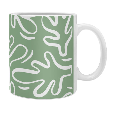 Alilscribble Abstract Greens Coffee Mug