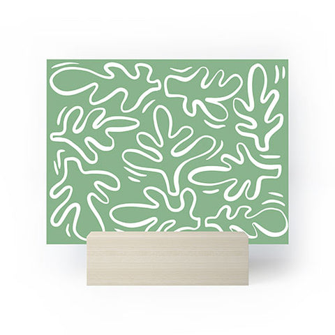 Alilscribble Abstract Greens Mini Art Print