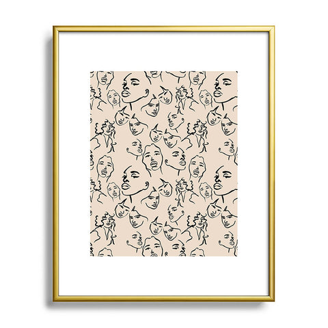 Alilscribble All my girls Metal Framed Art Print