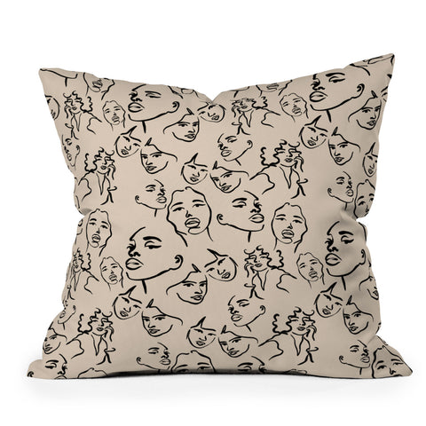 Alilscribble All my girls Throw Pillow