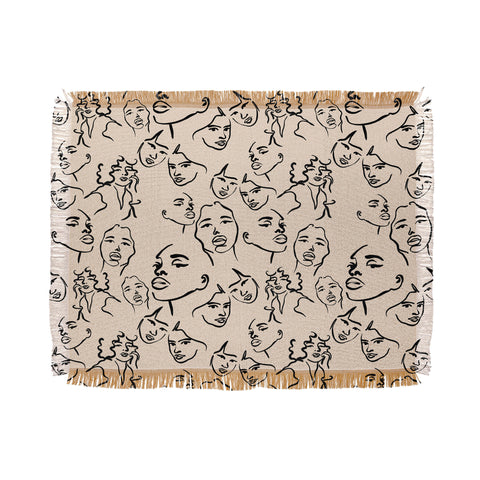 Alilscribble All my girls Throw Blanket