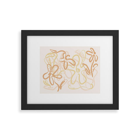 Alilscribble Another Flower Design Framed Art Print
