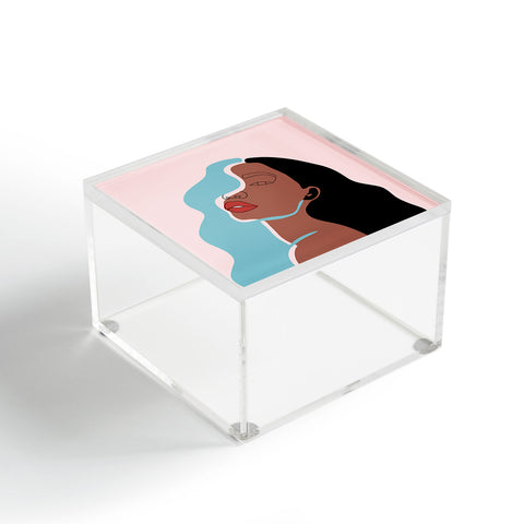 Alilscribble Blue Girl Acrylic Box