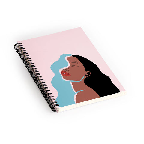 Alilscribble Blue Girl Spiral Notebook