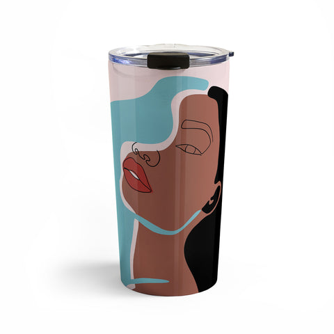 Alilscribble Blue Girl Travel Mug