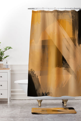 Alilscribble Calm Series I Shower Curtain And Mat