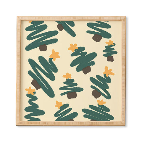 Alilscribble Christmas Forrest Framed Wall Art
