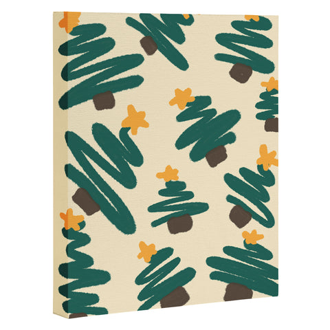 Alilscribble Christmas Forrest Art Canvas