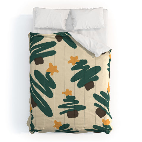 Alilscribble Christmas Forrest Comforter