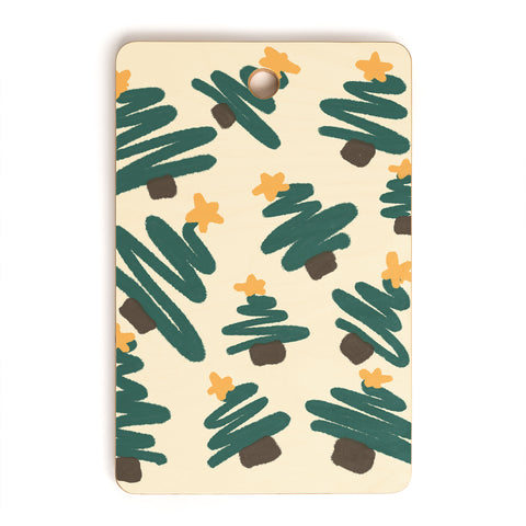 Alilscribble Christmas Forrest Cutting Board Rectangle