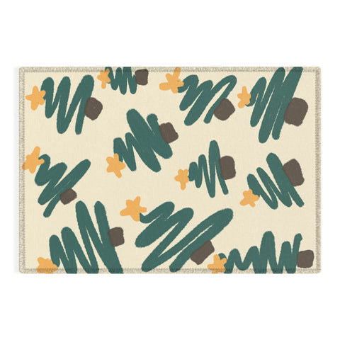 Alilscribble Christmas Forrest Outdoor Rug