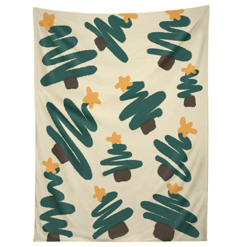 Alilscribble Christmas Forrest Tapestry