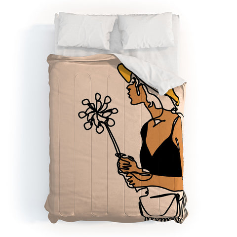 Alilscribble Flower Girl Comforter