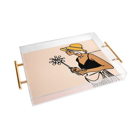 Alilscribble Flower Girl Acrylic Tray