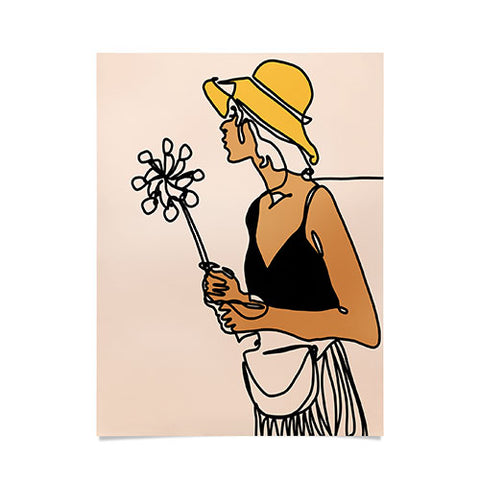 Alilscribble Flower Girl Poster