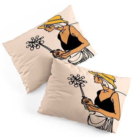 Alilscribble Flower Girl Pillow Shams