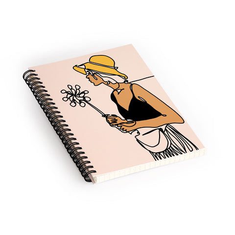 Alilscribble Flower Girl Spiral Notebook