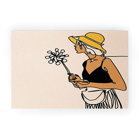 Alilscribble Flower Girl Welcome Mat