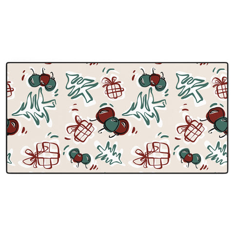 Alilscribble HOLIDAYS I Desk Mat